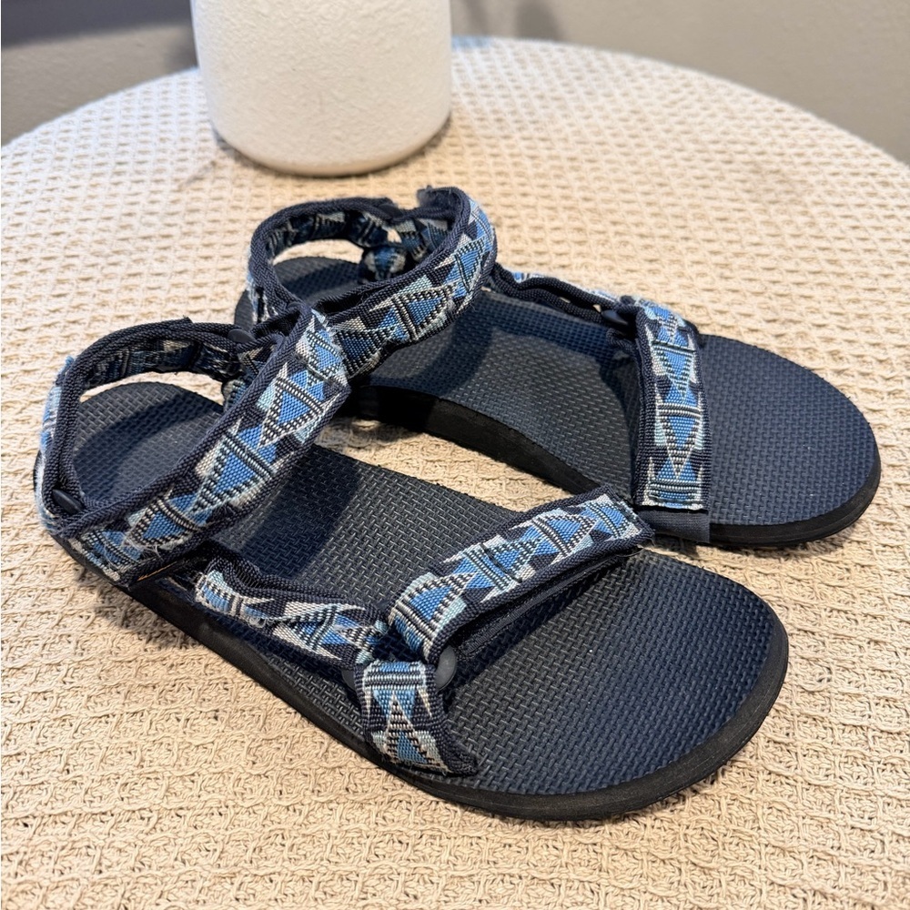 Teva Blue Patterned Strap Women's Sandals